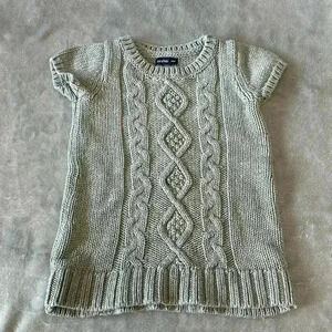 GAP - short  sleeve cable knit dress. Size 6-12 months